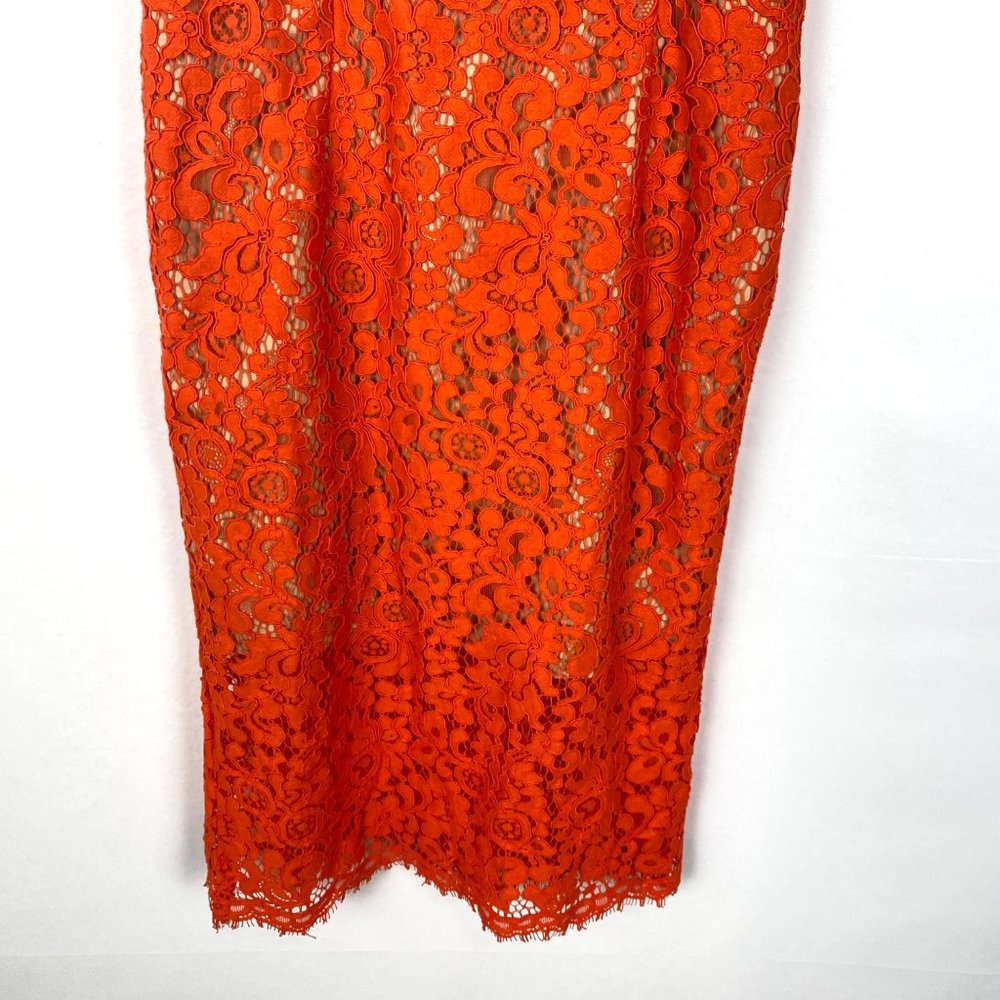 Bardot Sienna Lace Bodycon Spaghetti Strap Cocktail Midi Dress - Picture 5 of 10